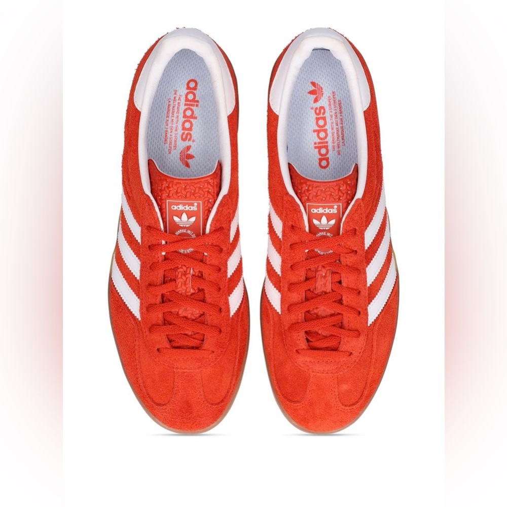 Adidas Original Gazelle Indoor Sneakers Red with gum sole